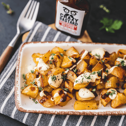 PATATAS BRAVAS ON FIRE WITH SUPERHOT REAPER HOT SAUCE
